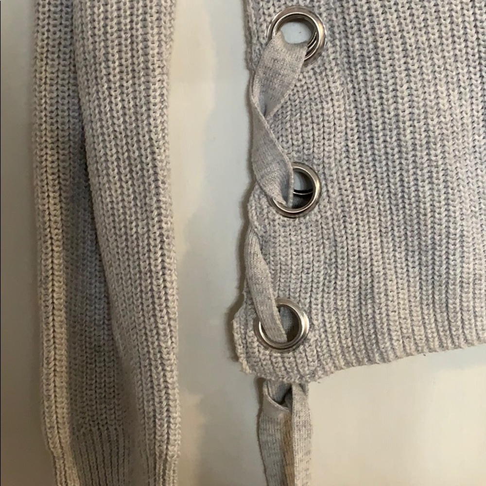 Lace Up Side Sweater - Picture 2 of 2